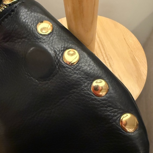 HAMMITT VIP Black and Gold Crossbody Bag buttery soft pebbled leather - Picture 6 of 13